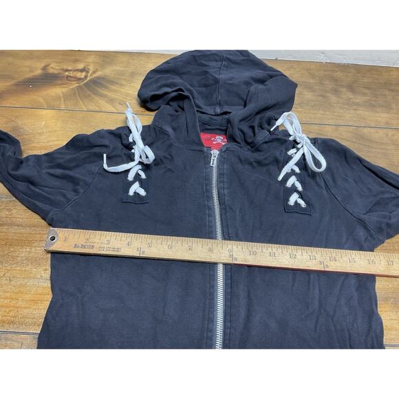 Royal Bones Daang Goodman Women's Jacket Size Medium Zip Up Goth Emo Vtg Y2K - Picture 10 of 12